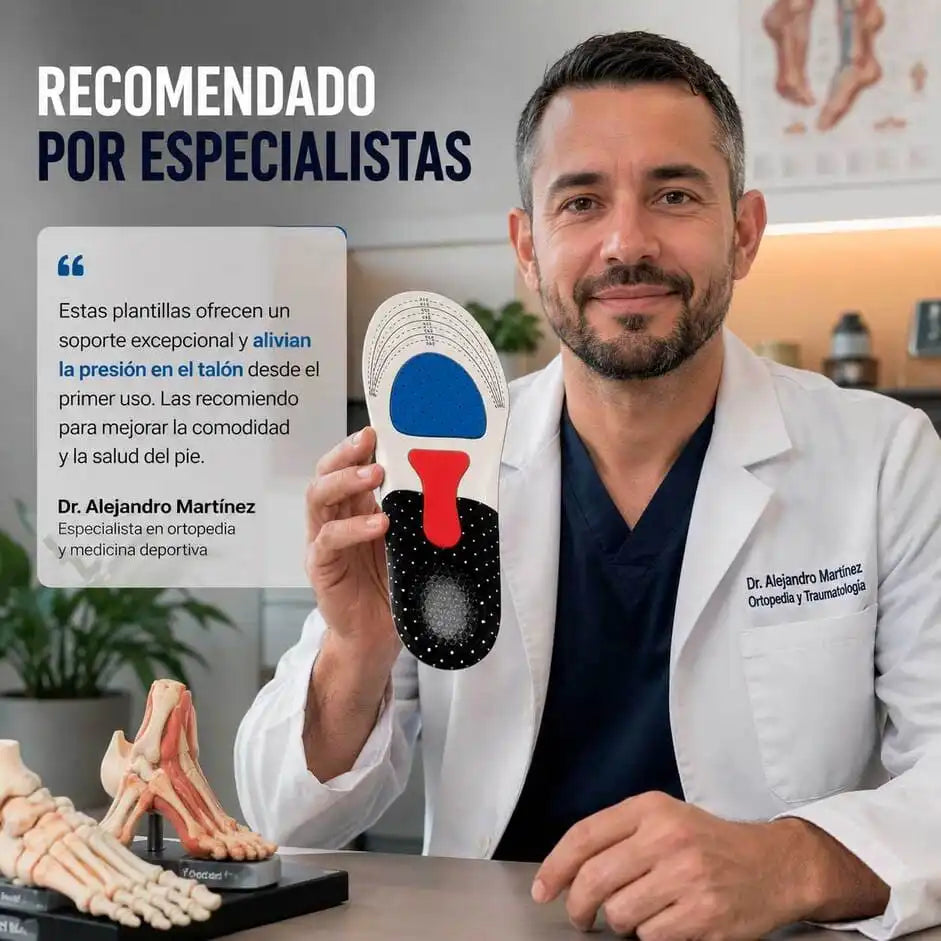 Claudy® Plantillas Ortopédicas | Alivia Dolor de Pies y Fascitis Plantar (Lleva 2 Paga 1)