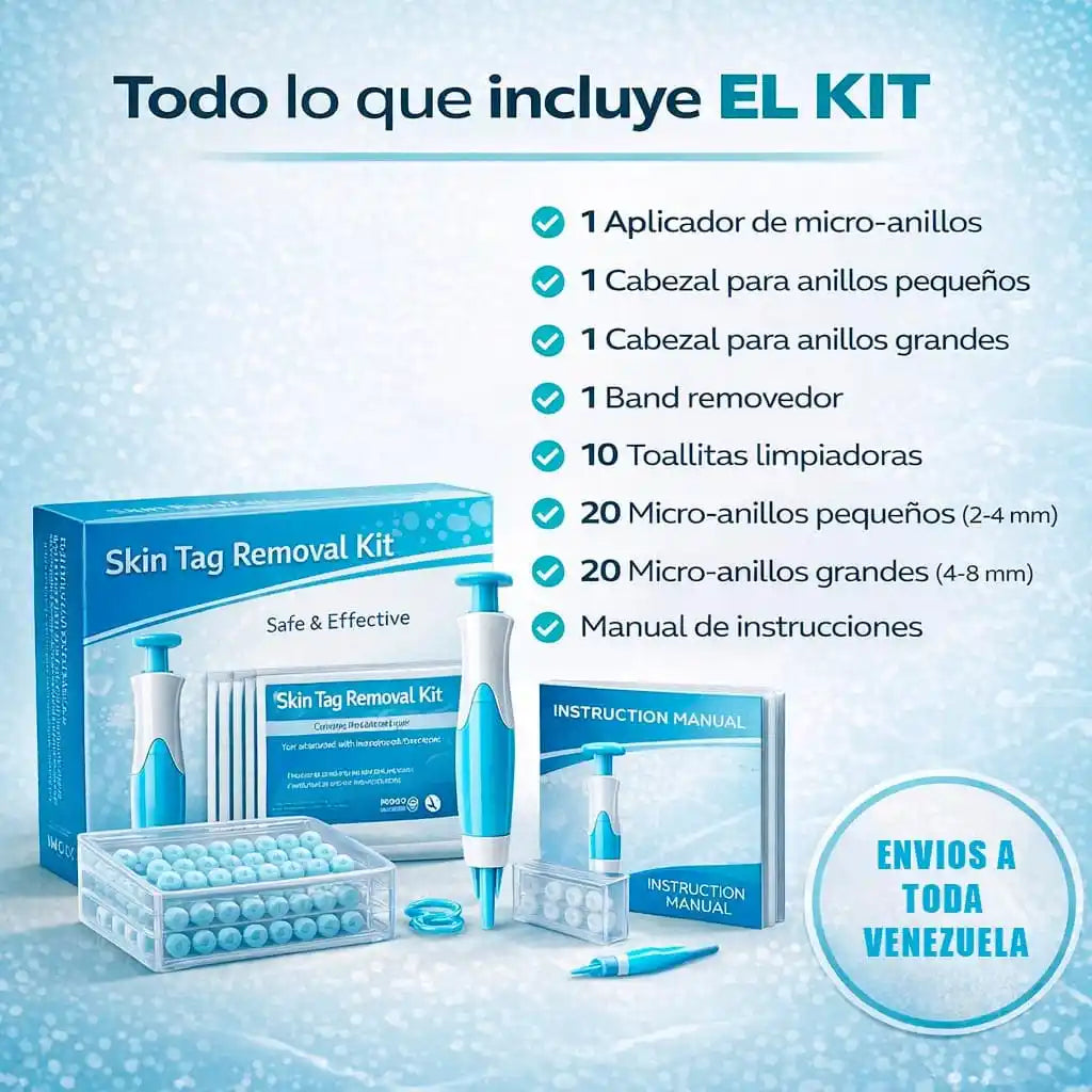 Kit completo para eliminar las verrugas en 1 semana