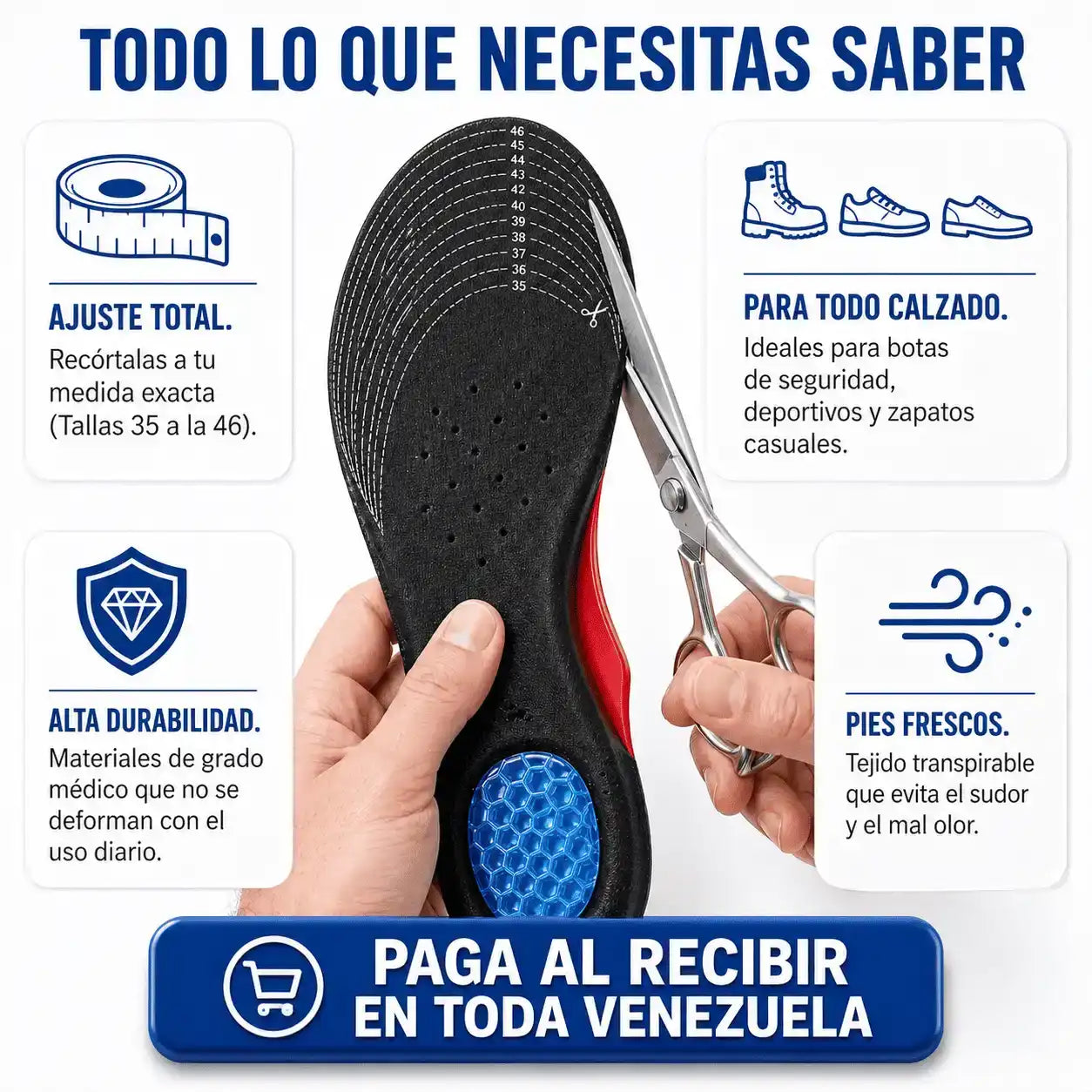 Claudy® Plantillas ortopedicas profesionales